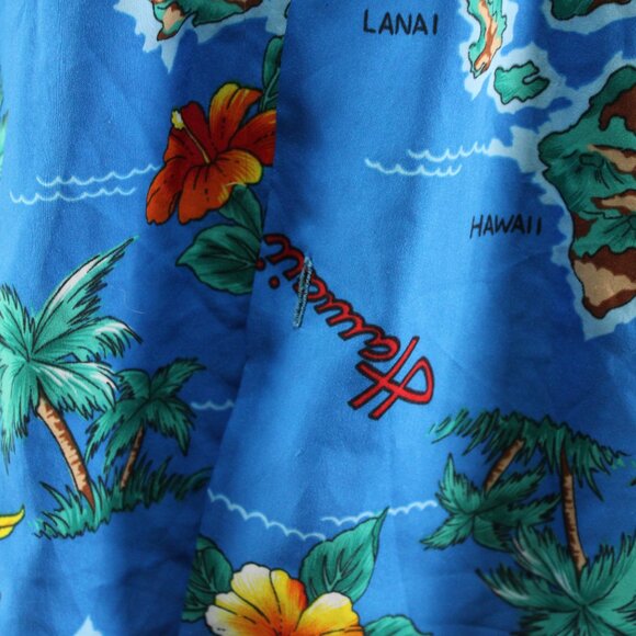 Vintage Hawaiian Shirt - Island Patter with Flowers Made in Hawaii - Mens L - Picture 5 of 10